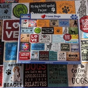 White Mountain "I Love Dogs" 1,000 Piece